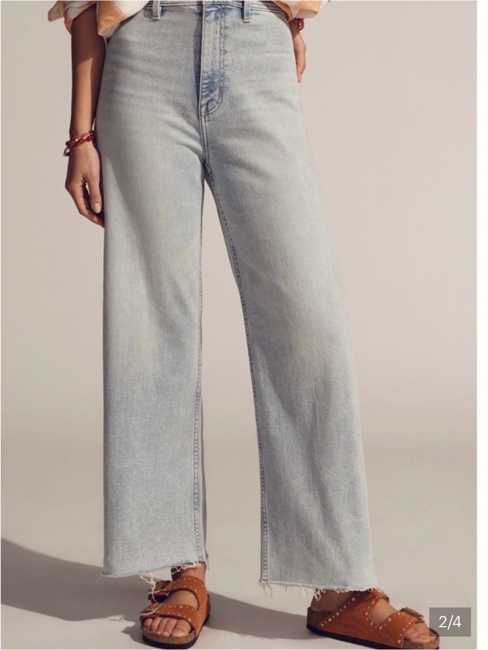 pistola Light Blue High-Rise Wide Leg Jeans - Picture 2 of 10